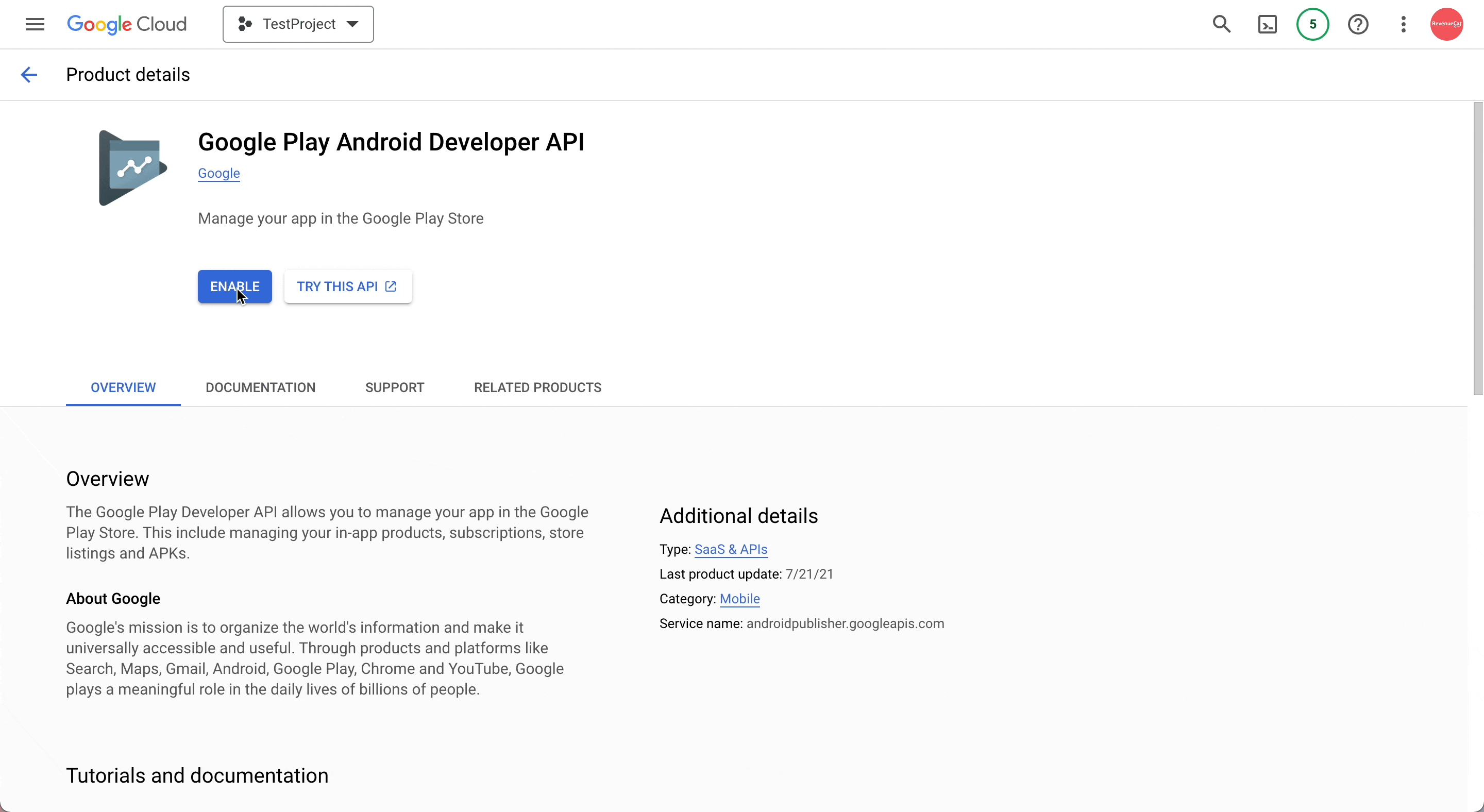 Step 1: Enable Required APIs - Visual guide showing how to enable APIs in Google Cloud Console